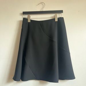 Black poly/satin ballerina skirt